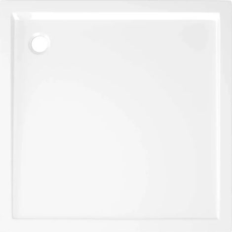 Plato de ducha, superficie lisa, diseño moderno, BLANCO (1/2)