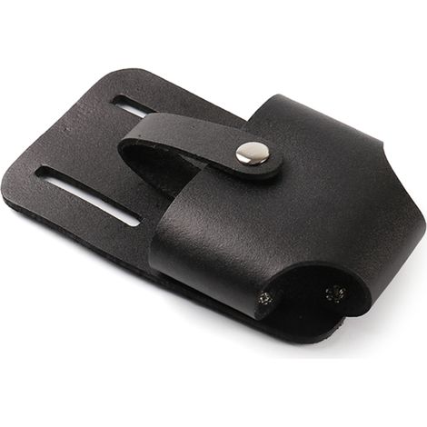 Sacoche multifonctionnelle pour mètre ruban d'électricien, sac banane en cuir PU avec poche et porte-outils, idéale pour technicien et plombier.