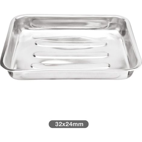 Plaque de cuisson en acier inoxydable 41,5 x 30 cm