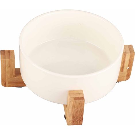Pot de fleurs avec support en bois, présentoir d'intérieur, décoration rustique (1/5)