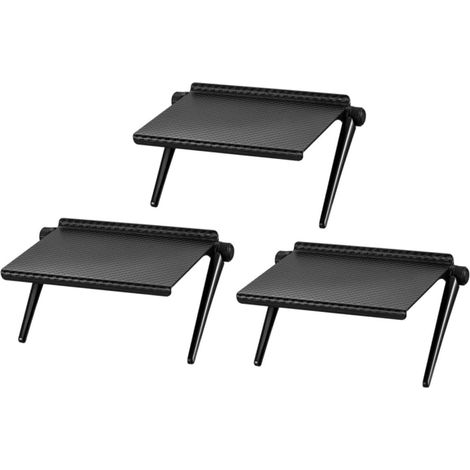 Écran Réglable Tablette Supérieure TV Étagère Rangement pour Écrans Plats Pliable Moniteur Shelf pour Decodeur Écran Rack (1/5)