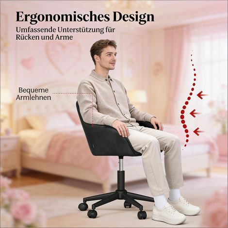 Chaise élégante pour salon,chaise de bureau à domicile,chaise maquillage classique,chaise pivotante,chaise de bureau (chaise de bureau uniquement)(GO)