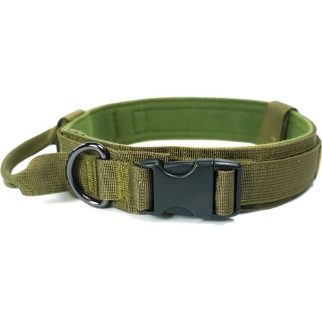 Collier Pour Chien - Nylon Réglable avec Boucle Métallique et Poignée pour Dressage - 1 Pièce (1/5)