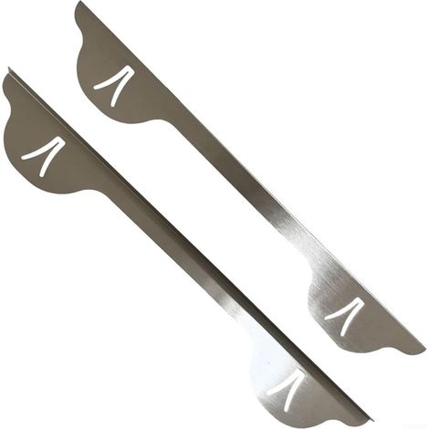 Couvre-Plaque Acier Inoxydable 60cm pour Fente(A) Acier inoxydable , finition argent, nettoyage pour facile, résistant humidité, usage quotidien (1/5)