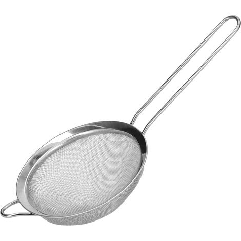 Dickes Edelstahl-Sieb, 14 cm breit, mit Griff für die Küche (1/5)