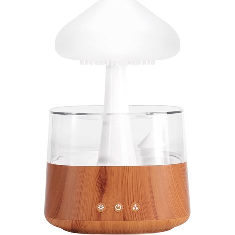 Wolken-Luftbefeuchter mit 7-farbigem LED-Wolkenlicht – Aromatherapie-Nachtlicht – Diffusor für ätherische Öle – Mikro-Luftbefeuchter – Tischbrunnen – Nachttisch – Entspannend (1/5)