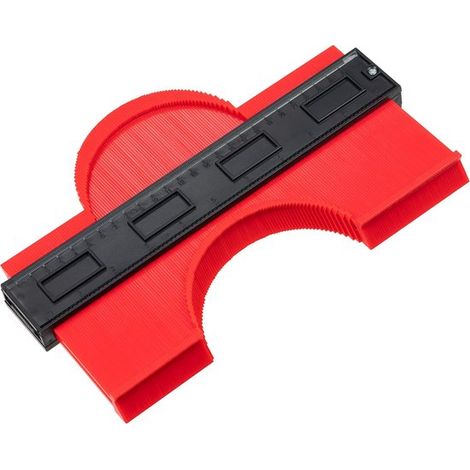 Duplicatore di contorni in plastica da 10 pollici, calibro di precisione per la marcatura di legno e laminato. (1/2)