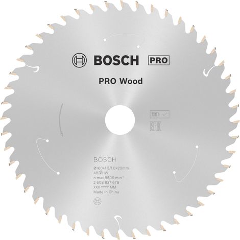 Bosch PRO Wood cordless Kreissägeblatt, 160 x 1,5 x 20 mm, T48