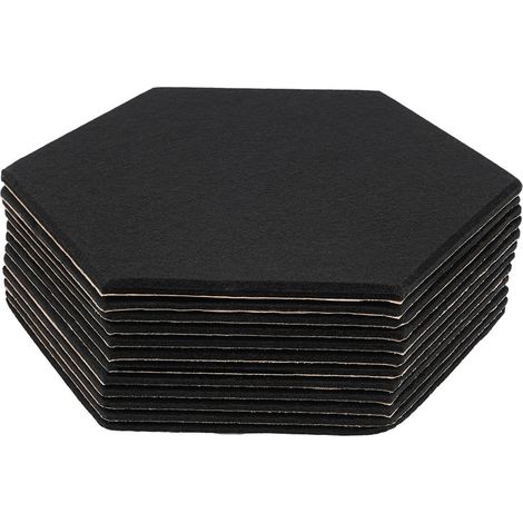 12 Pack 30x35cm Art Panneaux Acoustiques Hexagonaux Panneaux Déco pour Salon Nouveau (1/5)