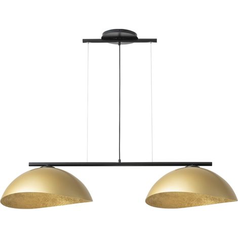 Suspension noire/dorée Solar 48 cm 2xE27 design Sigma (1/3)