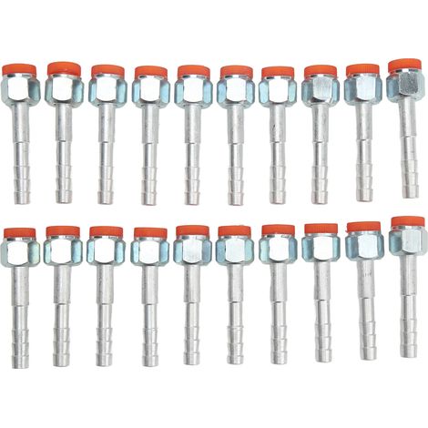 de 20 raccords cannelés droits en aluminium haute résistance