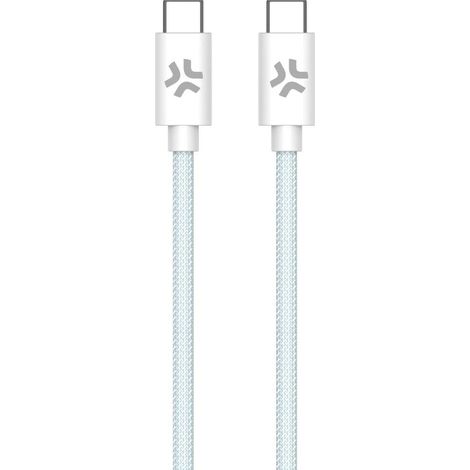 Celly USBCUSBCCOTTLB cable USB 1,5 m USB C Azul, Blanco