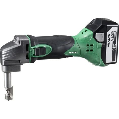 HiKOKI CN18DSLJPZ 18V Nibbler With 2 x 5.0Ah Batteries In Case