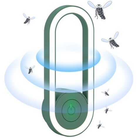 Ultrasonic insect repellent, green mosquito repellent night light, summer essential (1/5)