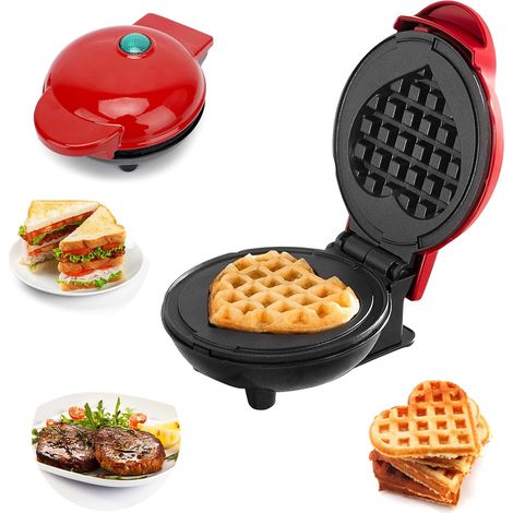 Mini gaufrier, petit gaufrier rond et crêpière - AquaForge (1/5)