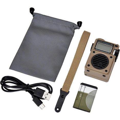 Radio numérique portable HanRongDa HRD701 FM/MW/SW/WB/AM avec récepteur audio Bluetooth sans fil pleine bande M (1/5)