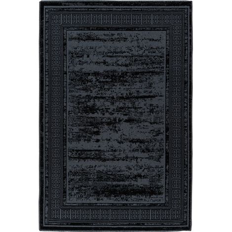 Tappeto moderno Kalevi 300 nero effetto vintage (1/4)