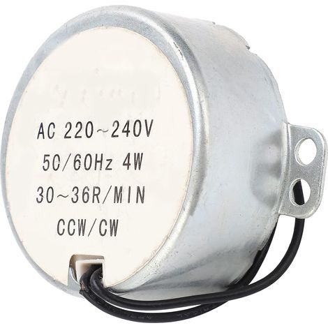 Synchronmotor, 220 V Wechselstrom, 30–36 U/min, im Uhrzeigersinn/gegen den Uhrzeigersinn, für Hausautomation (1/5)