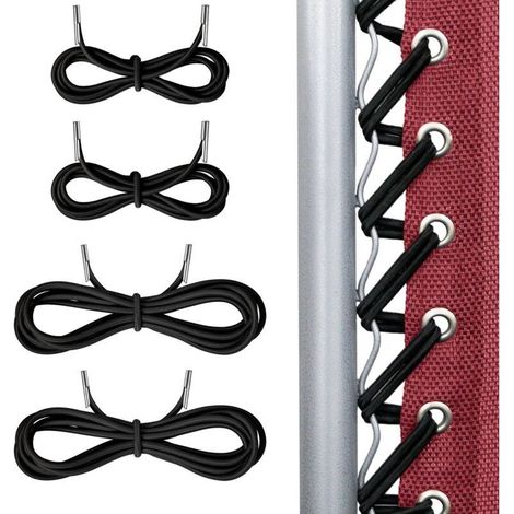 Tendeur pour chaises longues, transats de jardin, transats de plage, transats, transats, Tendeur pour chaises Lafuma RSXA Merax, lot de 4, noir (1/4)