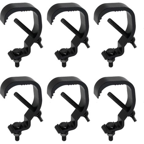 Ensemble de 12 luminaires de scène, support de fixation robuste en alliage, adapté aux projecteurs DJ, projecteurs PAR, projecteurs et projecteurs à tête mobile. (1/4)