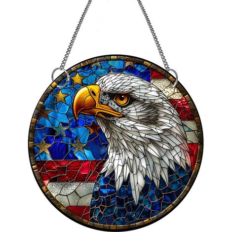Ornement Aigle - Décoration Acrylique Pour Fête Nationale - Pendentif Porte Ou Arbre - 1 Pièce (1/5)