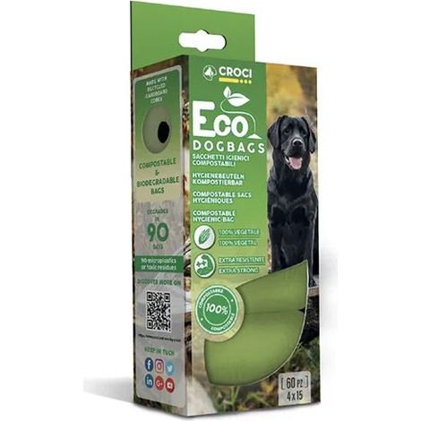 Set 2 pezzi Sacchetti Ricambio Eco Compostabili 4x15. (1/2)
