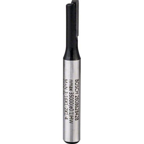 Bosch Nutfräser 1/4, D1 4,8 mm, L 12,7 mm, G 51 mm