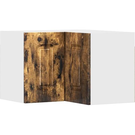 Armadio da cucina rettangolare moderno con ampio spazio di archiviazione 57 x 57 x 40 cm in legno multistrato rovere fumo 020053638