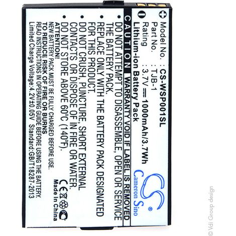 NX - Batterie téléphone, smartphone, GSM pour Boulanger 3.7V 1000mAh - BB100TJB-1BOULA (1/4)