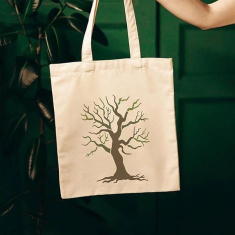 Pochoir Branche D'Arbre - 4 Pièces en PET Reutilisables - Format A4 29,7 x 21 cm - Pour Peinture sur Papier Bois Tissu - 1 Brosse Incluse (1/5)