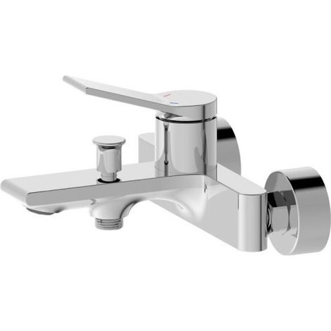 RUBINETTO MISCELATORE VASCA DA BAGNO OTTONE CROMATO ATTACCO PER DOCCIA SKY 87110