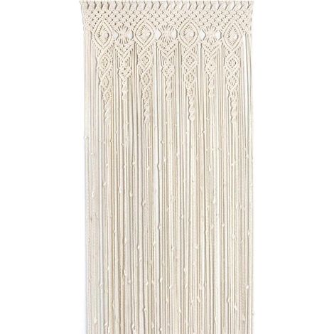 Tapiz de macramé de 95x200 cm, macramé tejido para puerta, separador de ambientes, cortina de ventana, cortina de puerta, telón de fondo para bodas, decoración de pared bohemia