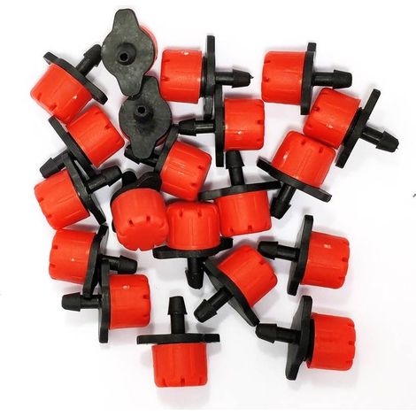 Lot de 20 goutteurs couleur rouge (1/2)
