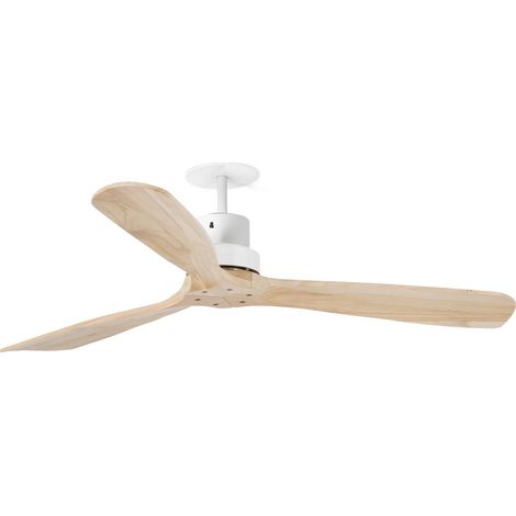 LANTAU RECESSED L Ventilador blanco/pino