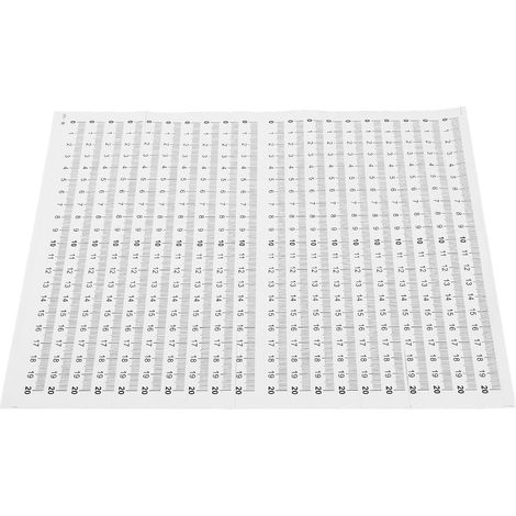 Règle Adhésive Autocollante Mètre Ruban Facile à Lire 20 Pièces en Pvc Blanc Autocollant Résistant et Pratique Outil de Mesure pour Établi (1/5)