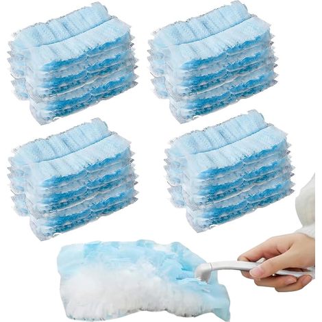 Lot de 20 lingettes nettoyantes électrostatiques jetables pour aspirateur, chiffons anti-poussière pour sol et ménage de la maison (1/5)