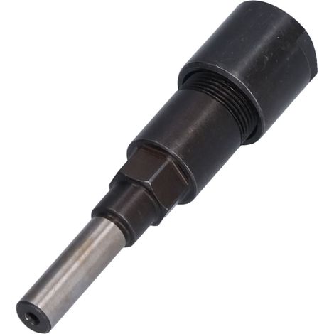 Mandrin d'extension pour fraise à bois, tige de 8 mm avec collet pour défonceuse et perçage.
