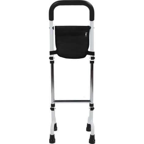 Poignée d'aide à la levée pour chaise 136 kg, accoudoirs de toilette, de canapé et de chevet, barre d'appui 3 en 1 réglable en hauteur pour personnes âgées (1/5)