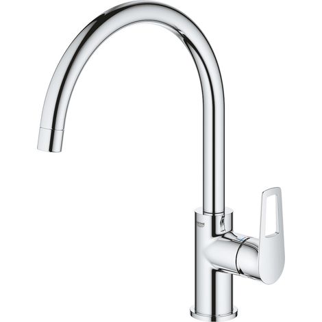Bauloop, miscelatore cucina, monocomando, a collo d’oca, cromato (31368001)