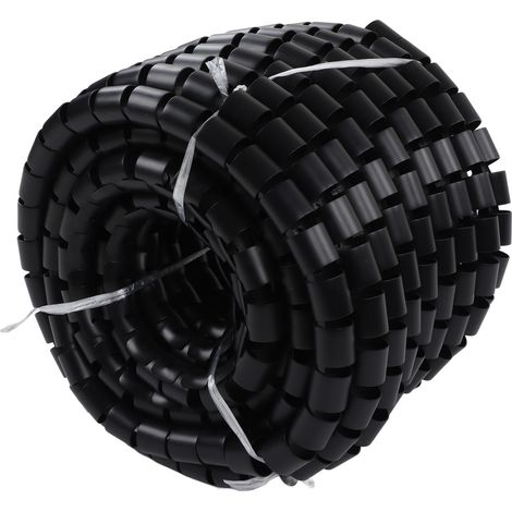 Gaine protectrice de câbles résistante à l'usure, aux acides et alcalis, tube spiralé anti-abrasion pour fils électriques, noir, diamètre 42 mm, longueur 20 mètres. (1/5)