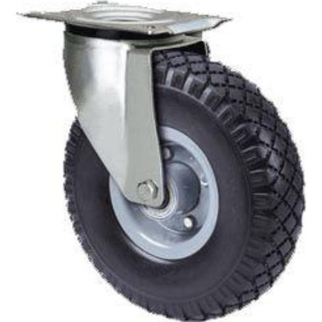 rueda giratora placa 10wl260-rifb metalico-impinchable eje bolas (1/2)