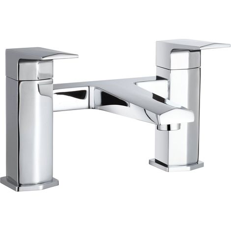 Nuie Hardy Bath Filler Tap Pillar Mounted - Chrome (1/2)