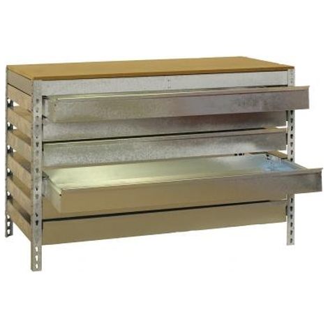 Banco de trabajo SIMONWORK (84,2x151x76cm) GALVA Y MADERA (1/5)