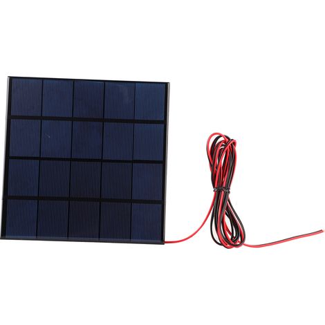 Mini chargeur de panneau solaire 5V 4.5W 900mA, taux de Conversion élevé, coupe-vent et résistant à la neige avec câble de 78,7 pouces
