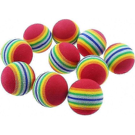 Balles en mousse EVA souple pour chats, lot de 10 pour chatons (1/3)