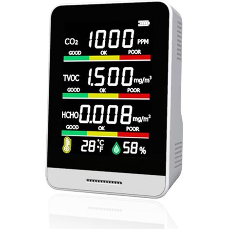 Monitor di temperatura e umidità, igrometro intelligente, sensore digitale wireless ad alta precisione per il monitoraggio delle condizioni meteorologiche per la qualità dell'aria domestica, in ambito (1/5)