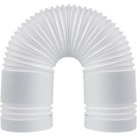 Flexibler PVC-Abluftschlauch, 130 mm (5 Zoll), universell einsetzbar mit 3 m Länge, für Klimaanlagen, Dunstabzugshauben und Wäschetrockner. (1/4)