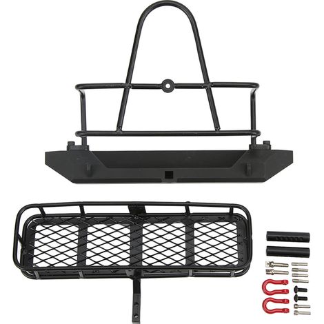 Robuste Pare-chocs Arrière Métallique pour TRX‑4, SCX10, SCX10III - Pièces Améliorées RC 1/10 (1/5)