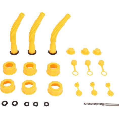 Kit de remplacement pour buse de bidon d'essence, foret de 8 mm, type universel, convient aux véhicules et aux tondeuses à gazon. (1/5)