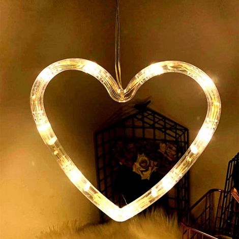 Guirlande Lumineuse Fenêtre Noël - Décoration Murale avec Formes Festives - Alimentée par Piles AAA - Pour Intérieur Extérieur Chambre Fête Mariage - 1 Pièce (1/5)
